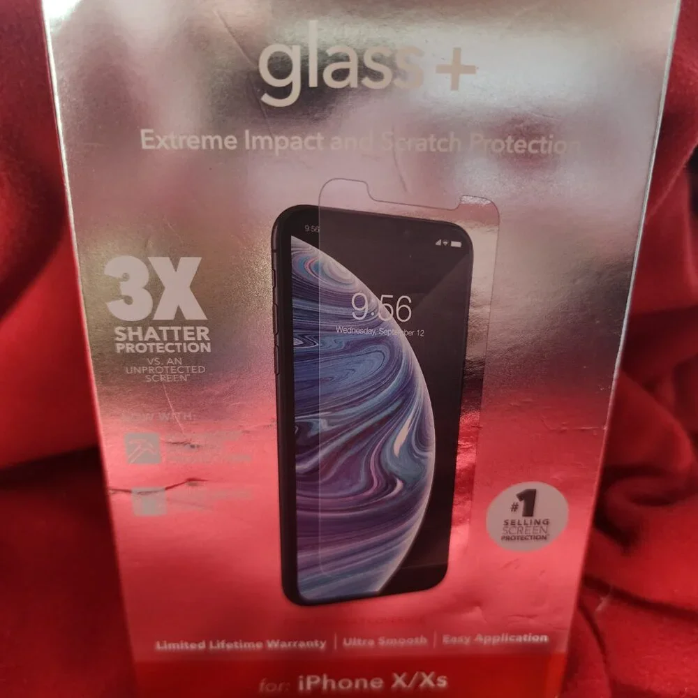 Invisible Shield Glass+ Extreme Impact and Scratch Screen Protector for iPhone X